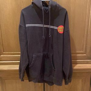 Santa Cruz, dark grey hoodie